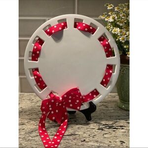 Southern Living White Dress Me Up Plate NEW